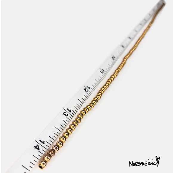 🚫SOLD•ATX🚫 1900s Victorian Gold Bead Necklace - Picture 6 of 8